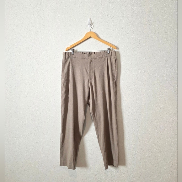 Eyn Vas Gray Linen Eucalpytus Trouser Pants L - Picture 5 of 13
